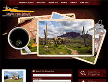 Tablet Screenshot of deserthillsrealty.net